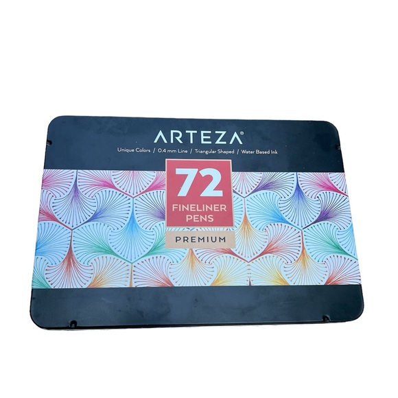 Arteza Fineliner Pens Premium Set of 72 - Picture 1 of 6